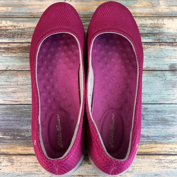 Eddie Bauer Pink Slip On Loafers Shoe Womens 9.5M Round Toe Walking Casual Flats - Picture 5 of 13